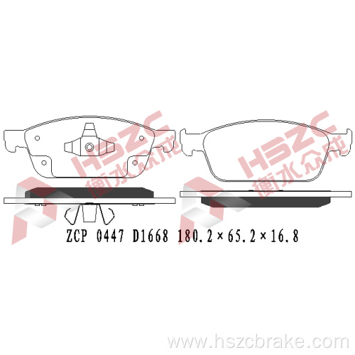 FMSI D1668 ceramic brake pad for Ford